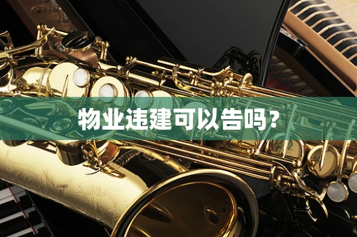 物业违建可以告吗？