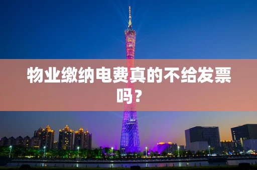 物业缴纳电费真的不给发票吗？