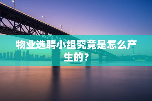 物业选聘小组究竟是怎么产生的？
