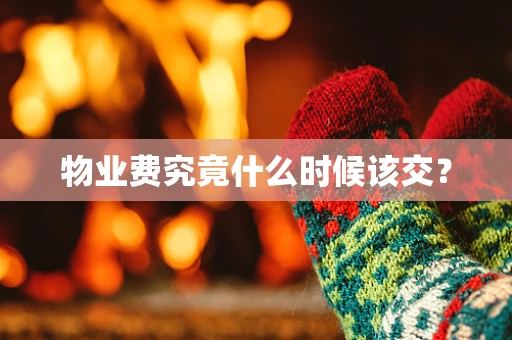 物业费究竟什么时候该交？