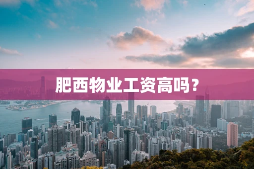 肥西物业工资高吗？