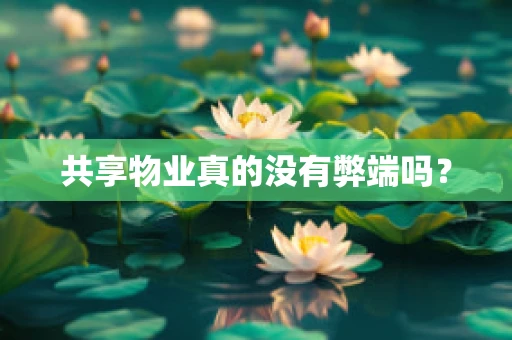 共享物业真的没有弊端吗？