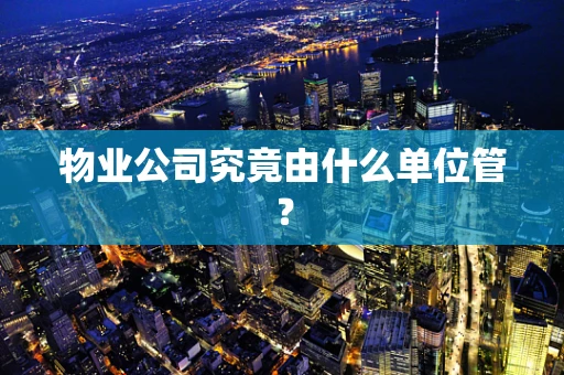 物业公司究竟由什么单位管？