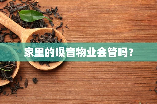 家里的噪音物业会管吗？