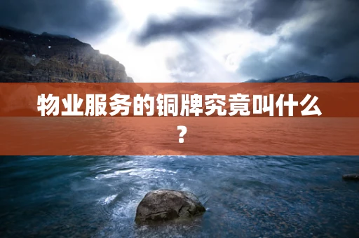 物业服务的铜牌究竟叫什么？