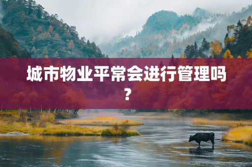 城市物业平常会进行管理吗？