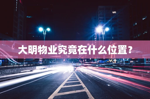 大明物业究竟在什么位置？