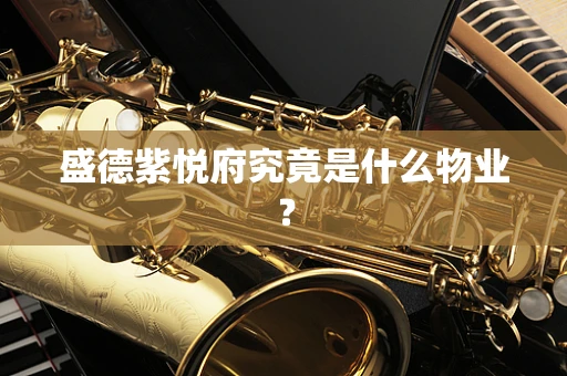 盛德紫悦府究竟是什么物业？