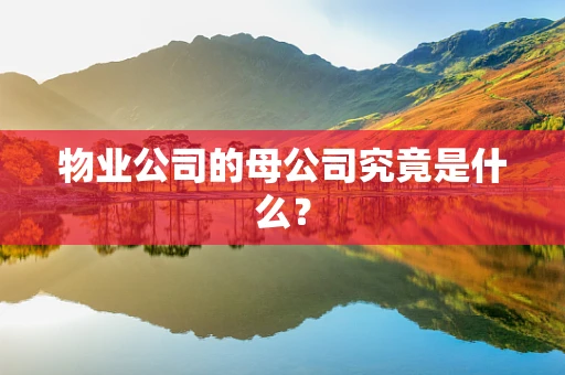 物业公司的母公司究竟是什么？