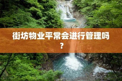 街坊物业平常会进行管理吗？
