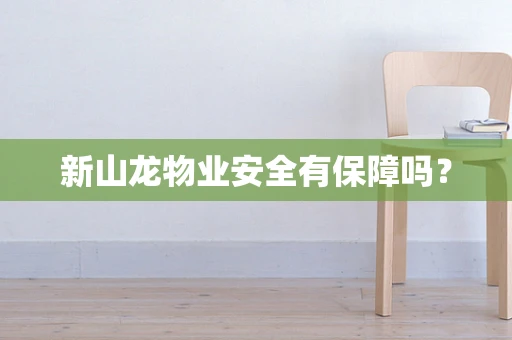 新山龙物业安全有保障吗？
