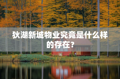 狄湖新城物业究竟是什么样的存在？