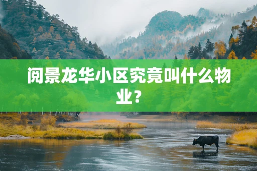 阅景龙华小区究竟叫什么物业？