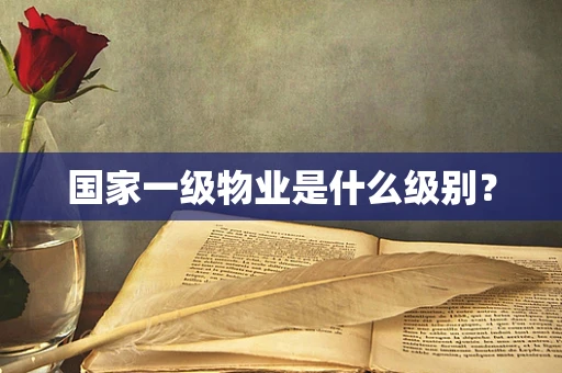 国家一级物业是什么级别？