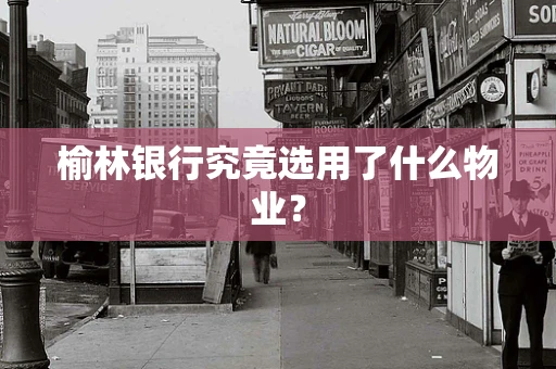 榆林银行究竟选用了什么物业？
