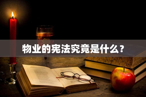 物业的宪法究竟是什么？
