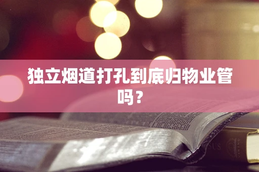 独立烟道打孔到底归物业管吗？