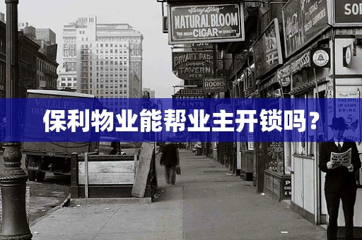 保利物业能帮业主开锁吗？