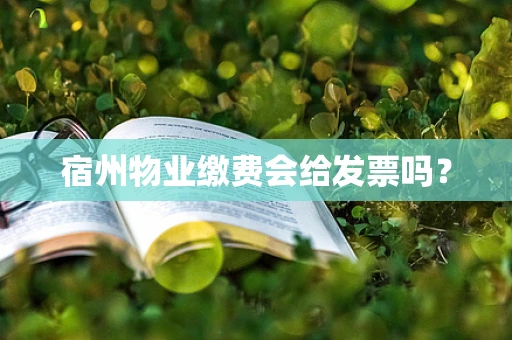 宿州物业缴费会给发票吗？