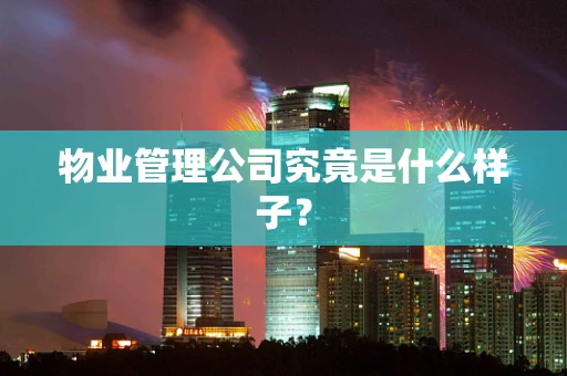 物业管理公司究竟是什么样子？
