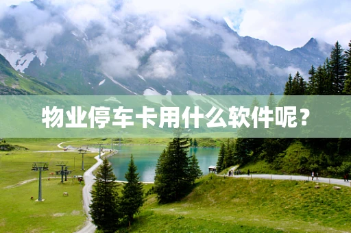 物业停车卡用什么软件呢？