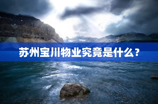 苏州宝川物业究竟是什么？