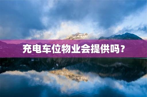 充电车位物业会提供吗？