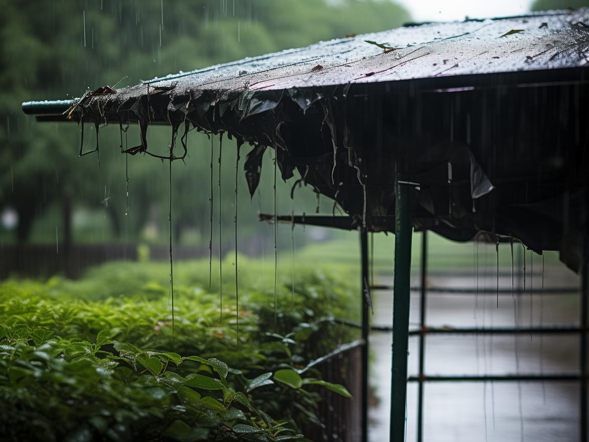 雨棚被打烂物业要负责吗？